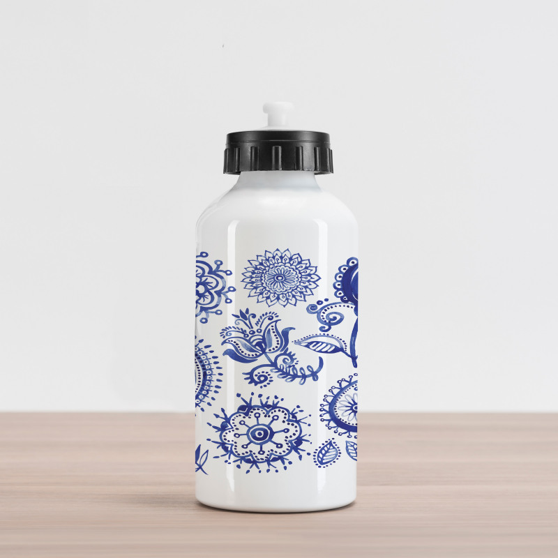 Watercolor Mandala Aluminum Water Bottle