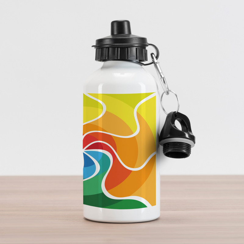 Rainbow Spiral Aluminum Water Bottle