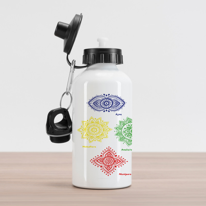 Colorful Chakra Aluminum Water Bottle