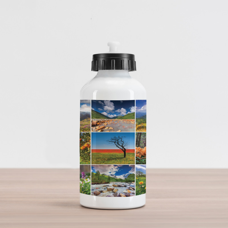 Springtime Countryside Aluminum Water Bottle