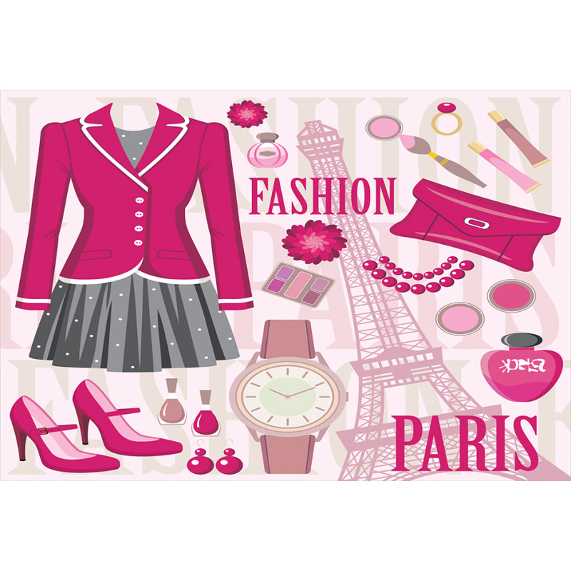 Fashion in Paris Dresses Aluminum Water Bottle