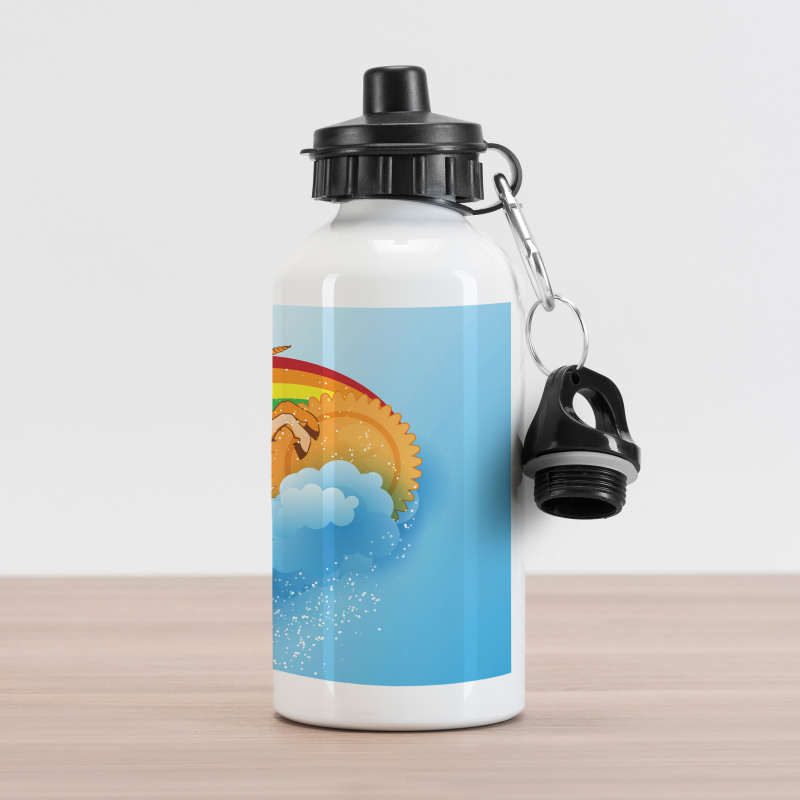 Cartoon Kids Rainbow Aluminum Water Bottle