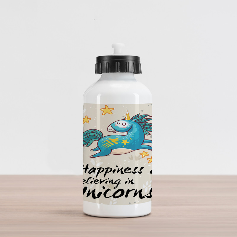 Words Happiness Kids Aluminum Water Bottle