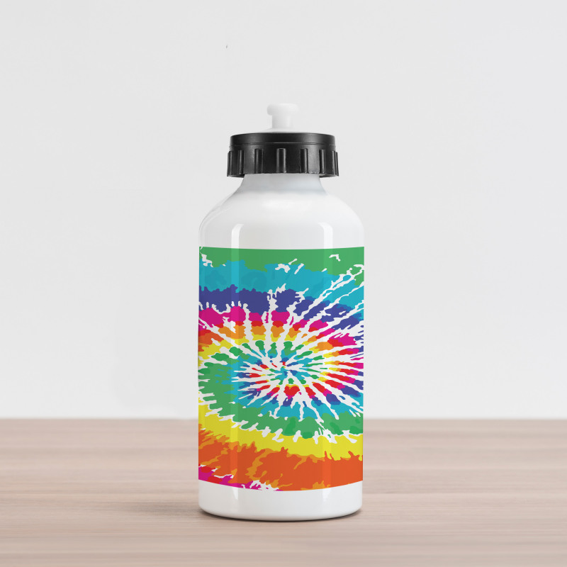 Rainbow Tie Dye Effect Aluminum Water Bottle