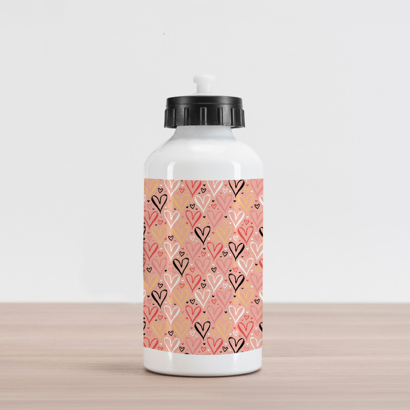 Heart Valentines Love Aluminum Water Bottle