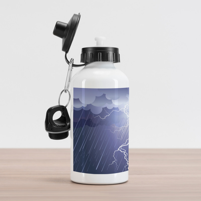 Thunderstorm Dark Clouds Aluminum Water Bottle