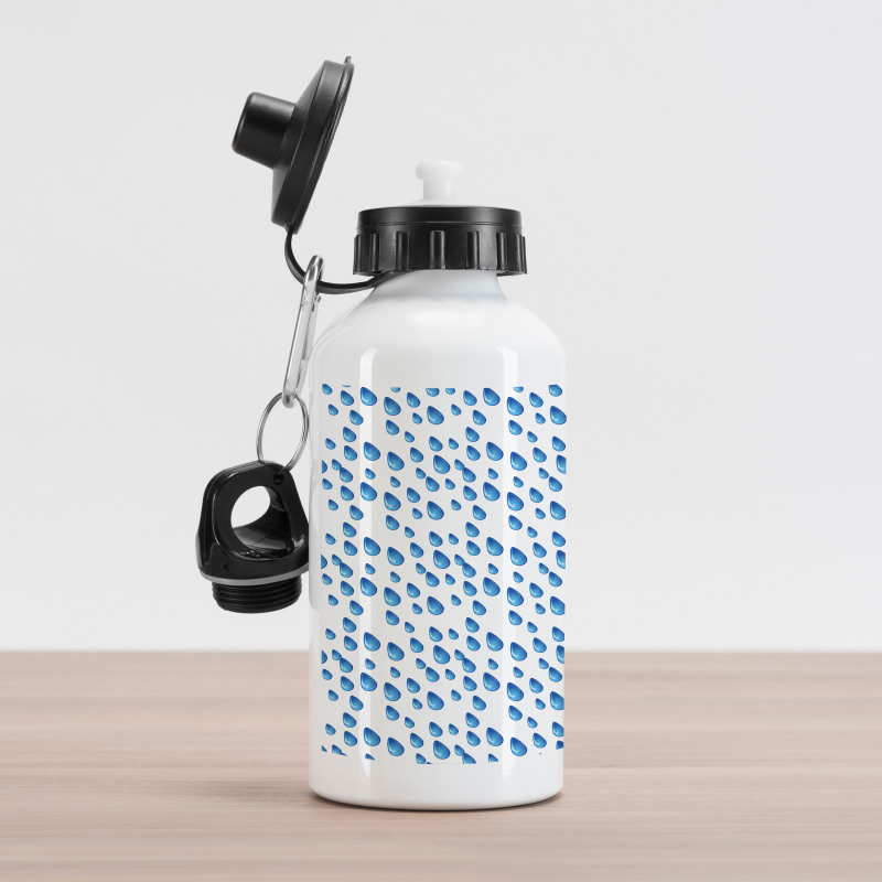 Raindrops Aquatic Fall Aluminum Water Bottle