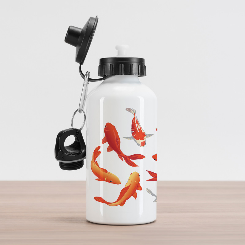 Koi Shoal Chinese Animal Aluminum Water Bottle