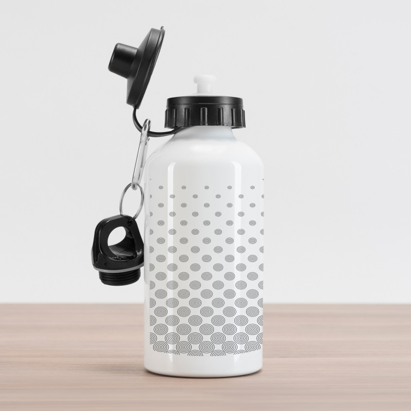 Spiraling Dots Aluminum Water Bottle