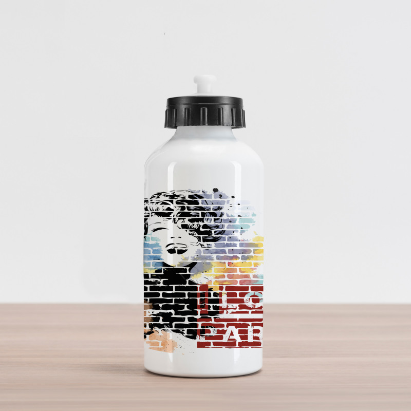 Fashion Girl Graffiti Aluminum Water Bottle