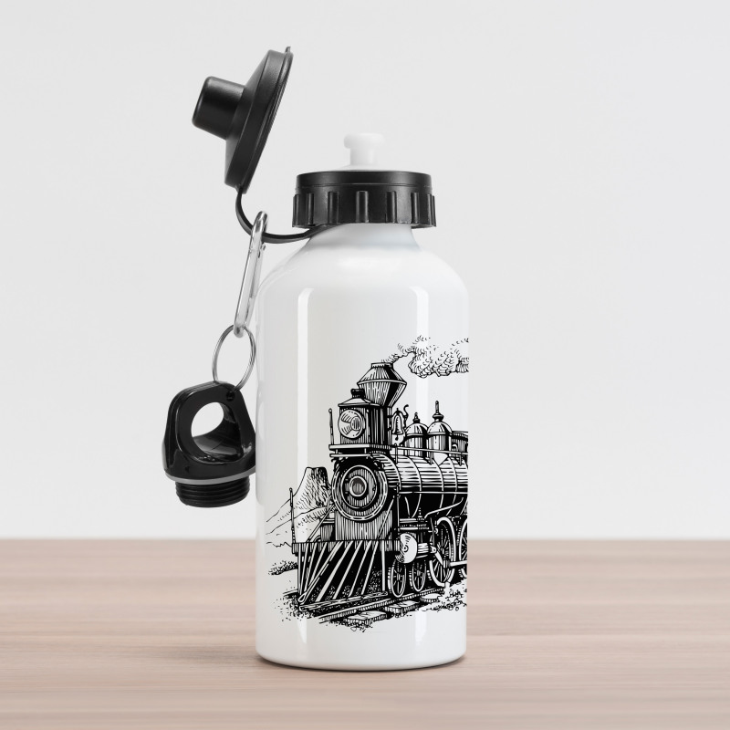 Rustic Old Train Aluminum Water Bottle