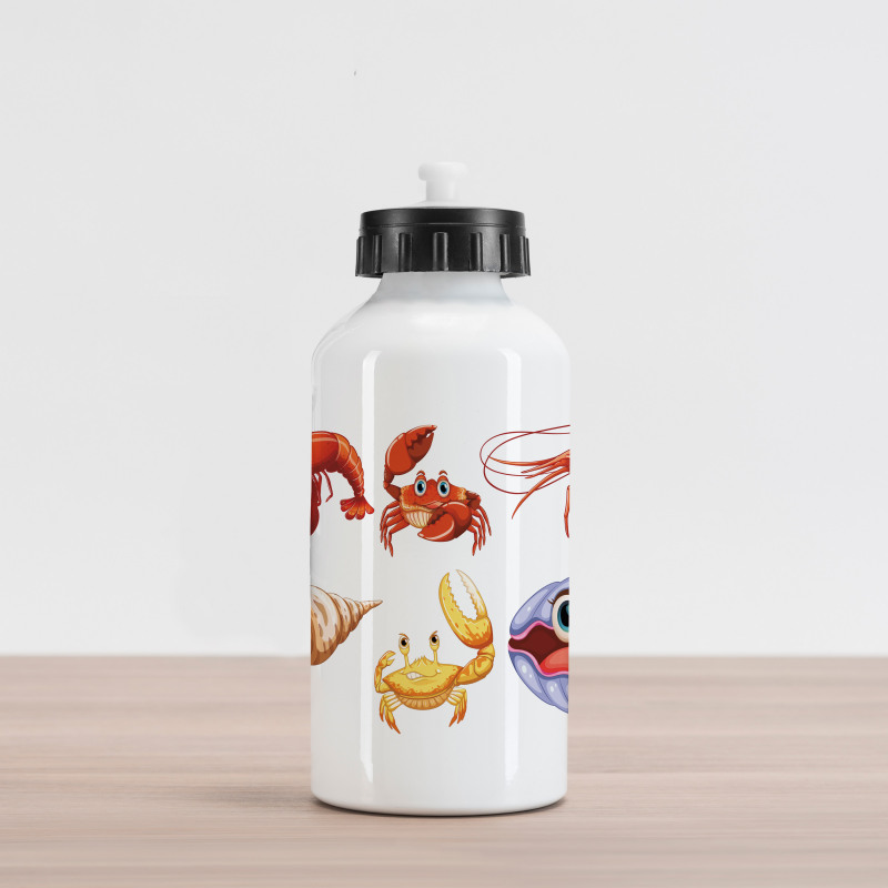 Crab Hermit Crab Lobster Aluminum Water Bottle