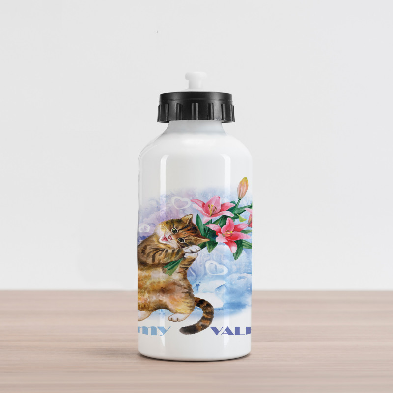 Baby Kitten Aluminum Water Bottle