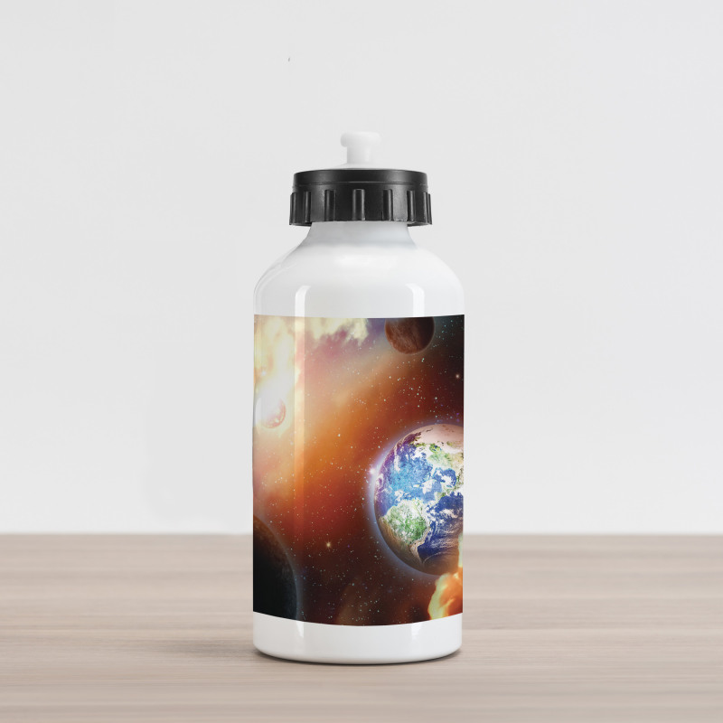 Nebula Stars in Solar Aluminum Water Bottle