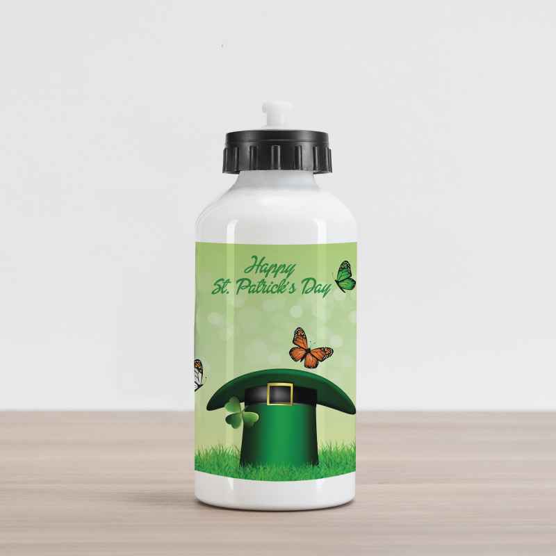 Irish Hat Charm Aluminum Water Bottle