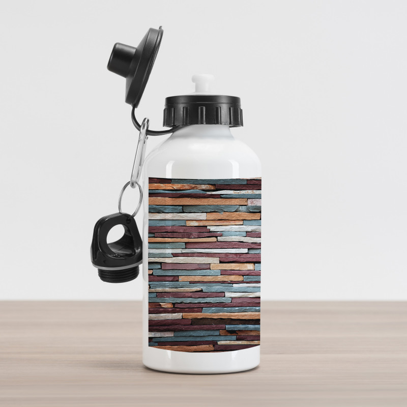 Abstract Colored Stones Aluminum Water Bottle