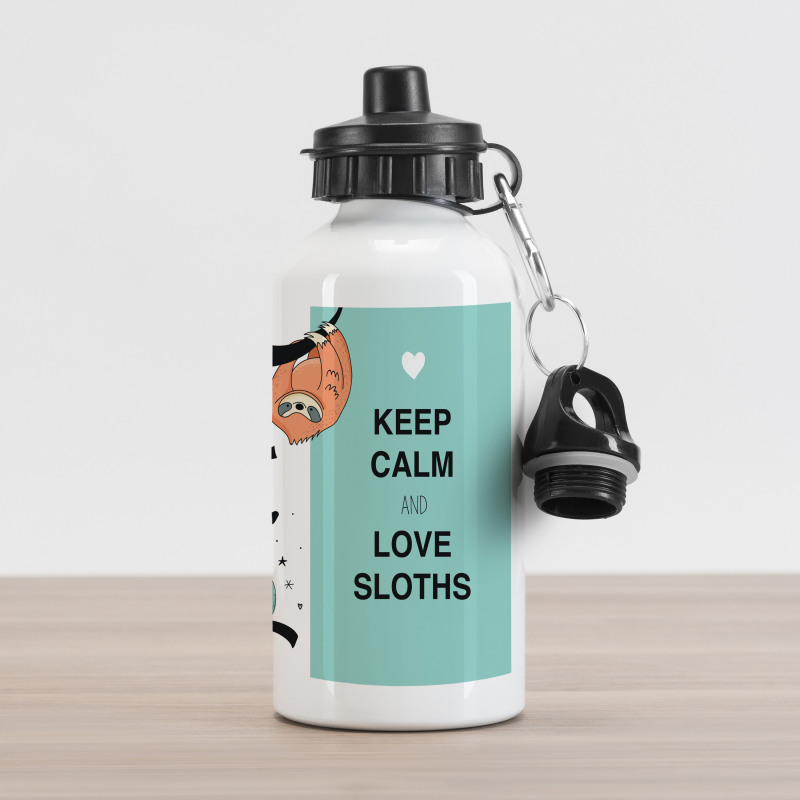 American Sloth Tribe Aluminum Water Bottle