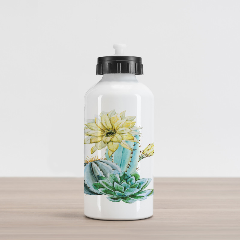 Plant Spikes Cactus Aluminum Water Bottle