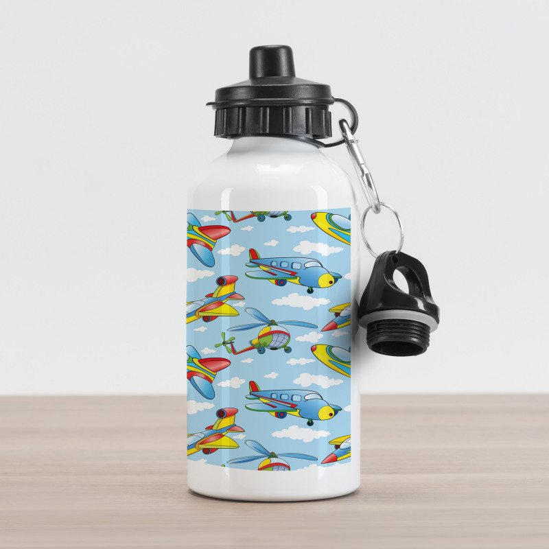 Planes and Helicopters Aluminum Water Bottle