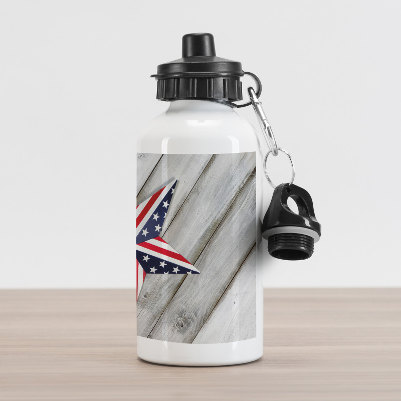 Star US Flag Aluminum Water Bottle