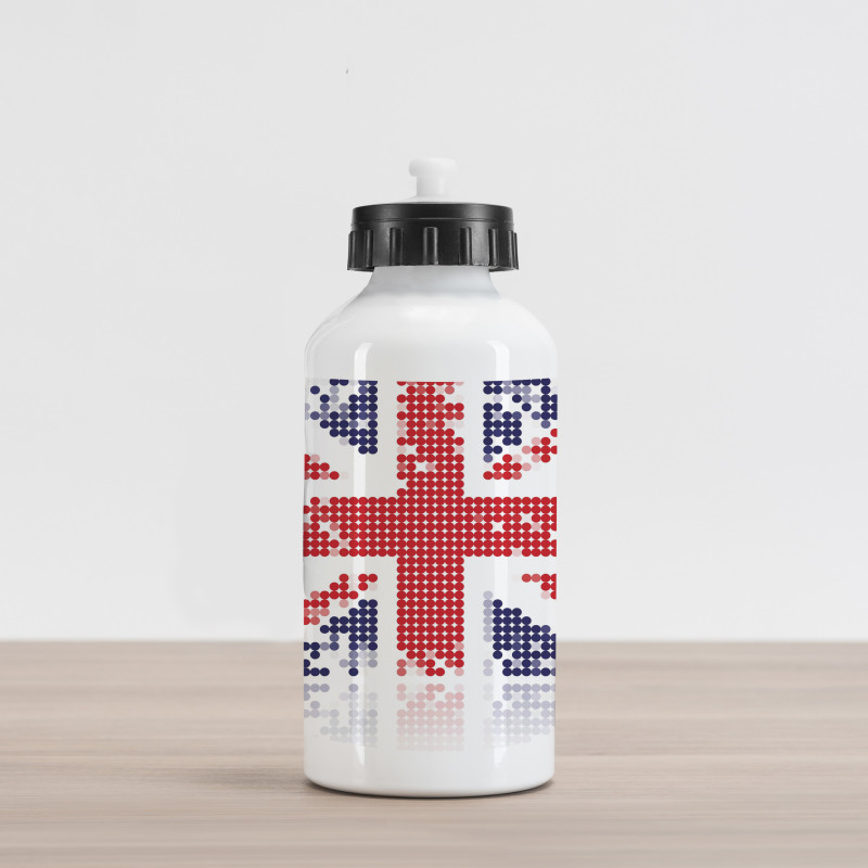 Grunge Kingdom Flag Aluminum Water Bottle