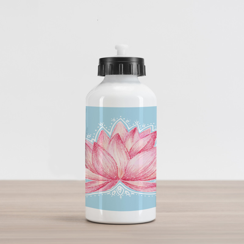 Gardening Lotus Flower Aluminum Water Bottle