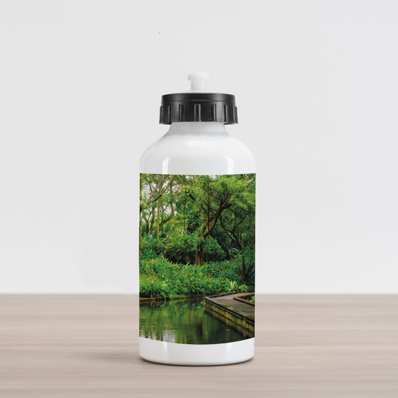 Wild Exotic Forest Pier Aluminum Water Bottle