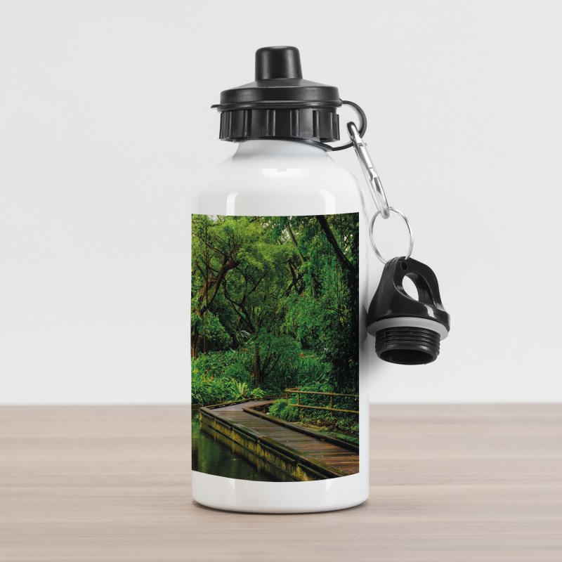 Wild Exotic Forest Pier Aluminum Water Bottle