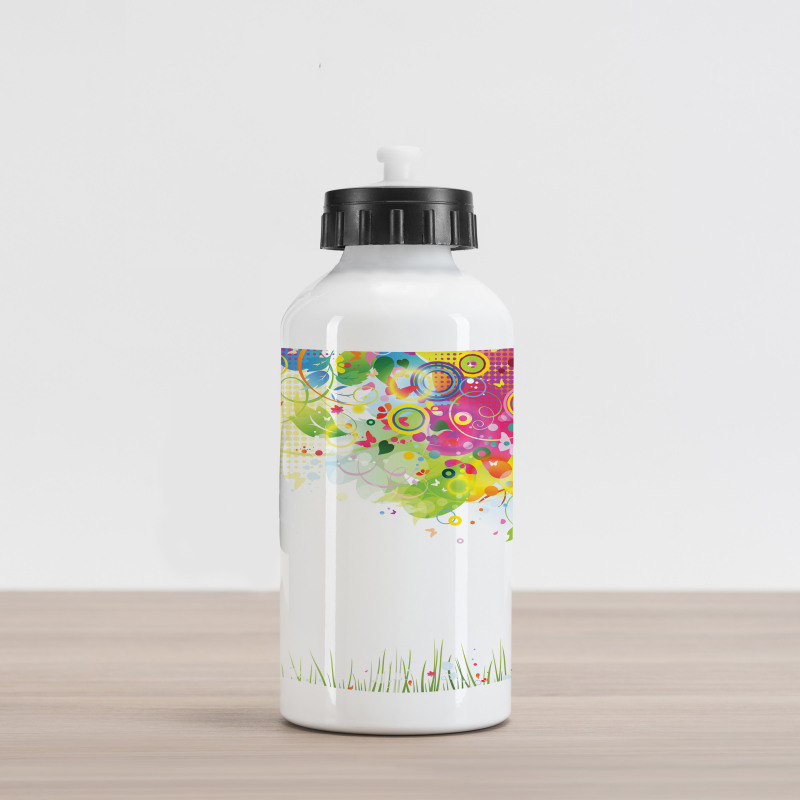 Color Bursting Tree of Life Aluminum Water Bottle