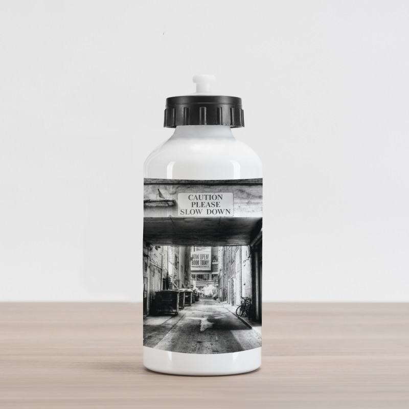 Old Fashion Urban District Aluminum Water Bottle