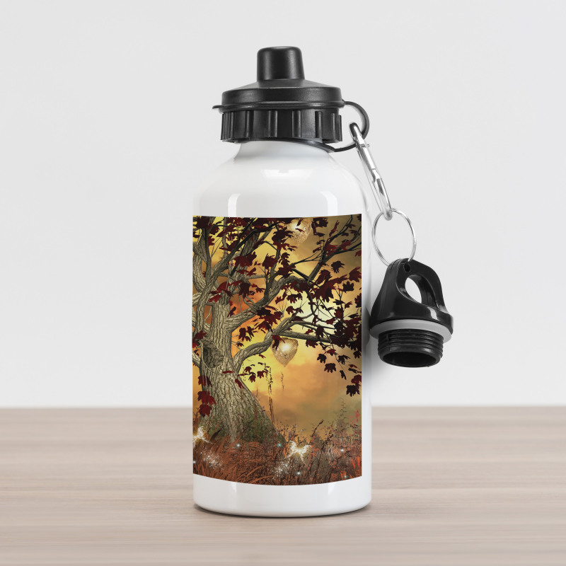 Tree Earthy Color Tones Aluminum Water Bottle