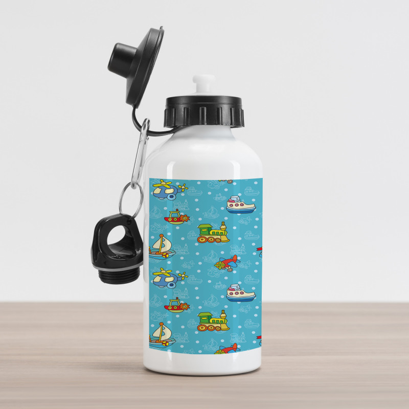 Cartoon Style Toy Aluminum Water Bottle