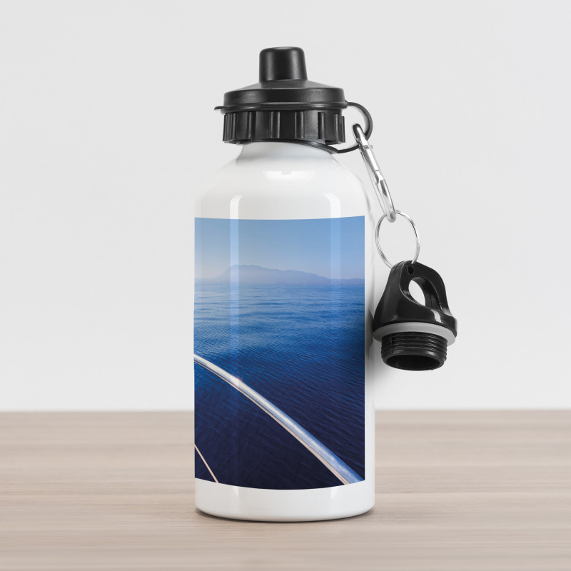 Boat Yacht Ocean Scenery Aluminum Water Bottle