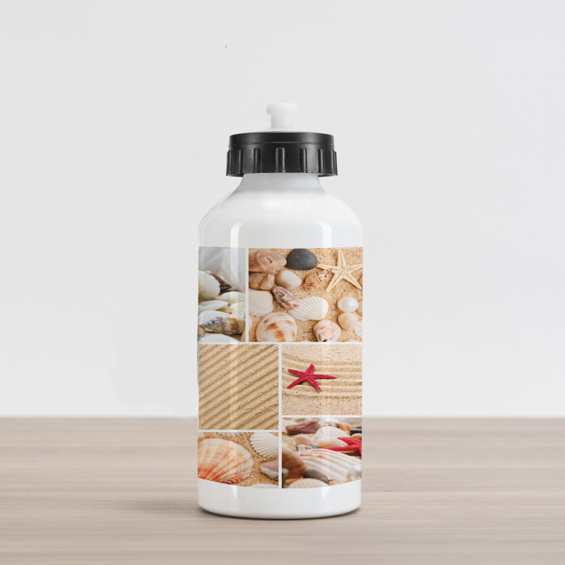 Seashells Starfishes Aluminum Water Bottle