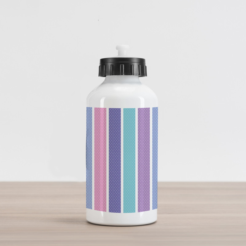 Polka Dot with Stripes Aluminum Water Bottle