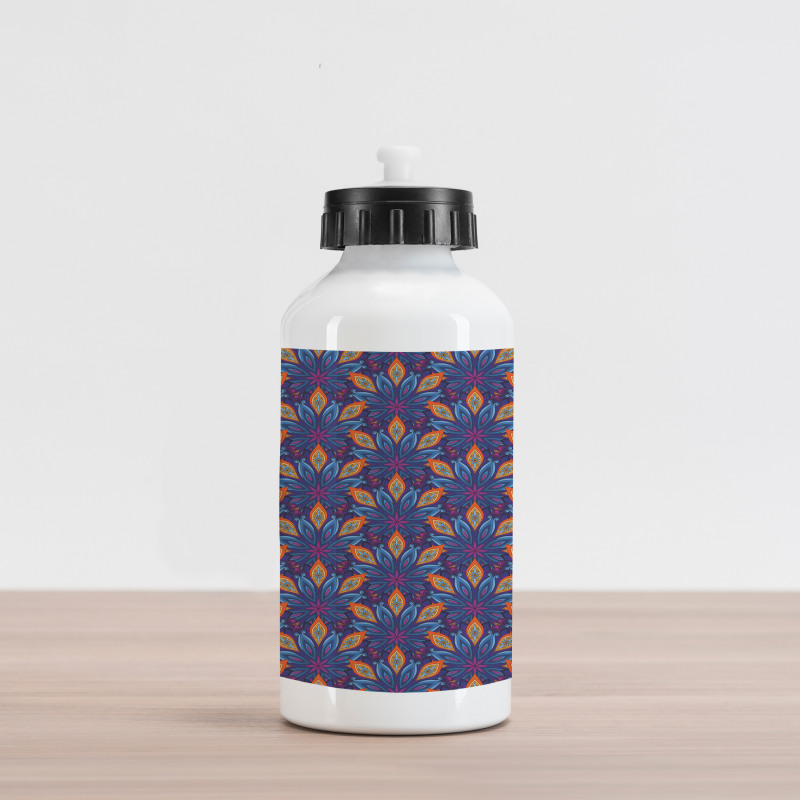 Vibrant Floral Ornate Aluminum Water Bottle