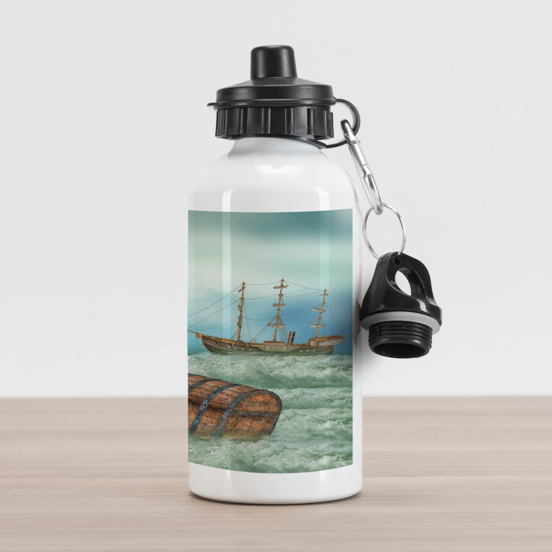 Old Trunk Ocean Waves Aluminum Water Bottle