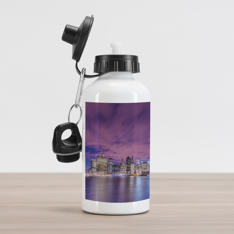 New York City Landmarks Aluminum Water Bottle