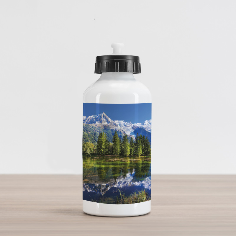 Mountain Lake Evergreen Aluminum Water Bottle