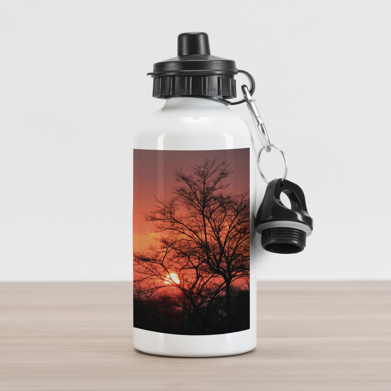 Sunset at Kwando River Aluminum Water Bottle