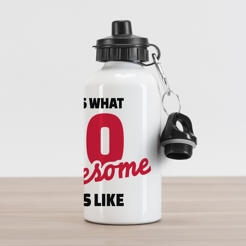 Motivation Words Aluminum Water Bottle