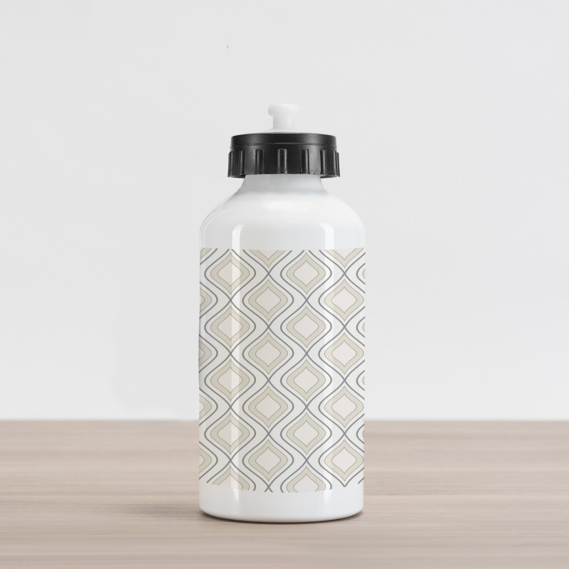 Nostalgic Abstract Wavy Aluminum Water Bottle