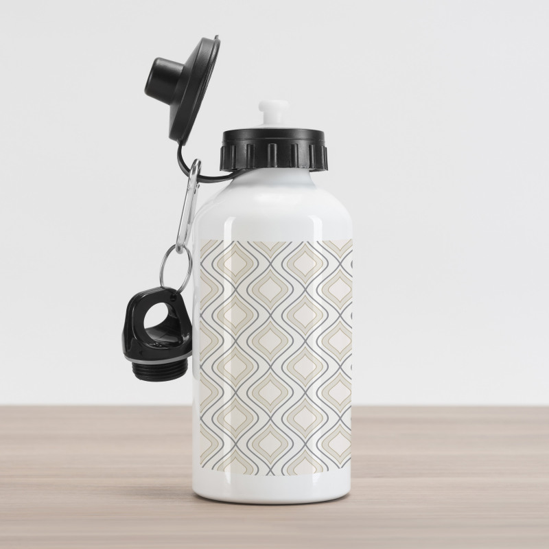 Nostalgic Abstract Wavy Aluminum Water Bottle