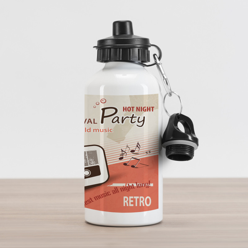 70s Party Aluminum Water Bottle