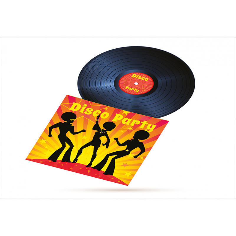 Record Cover Disco Party Aluminum Water Bottle