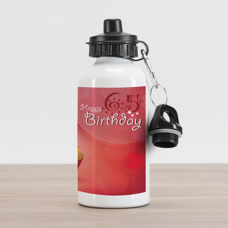 Birthday Cupcake Aluminum Water Bottle