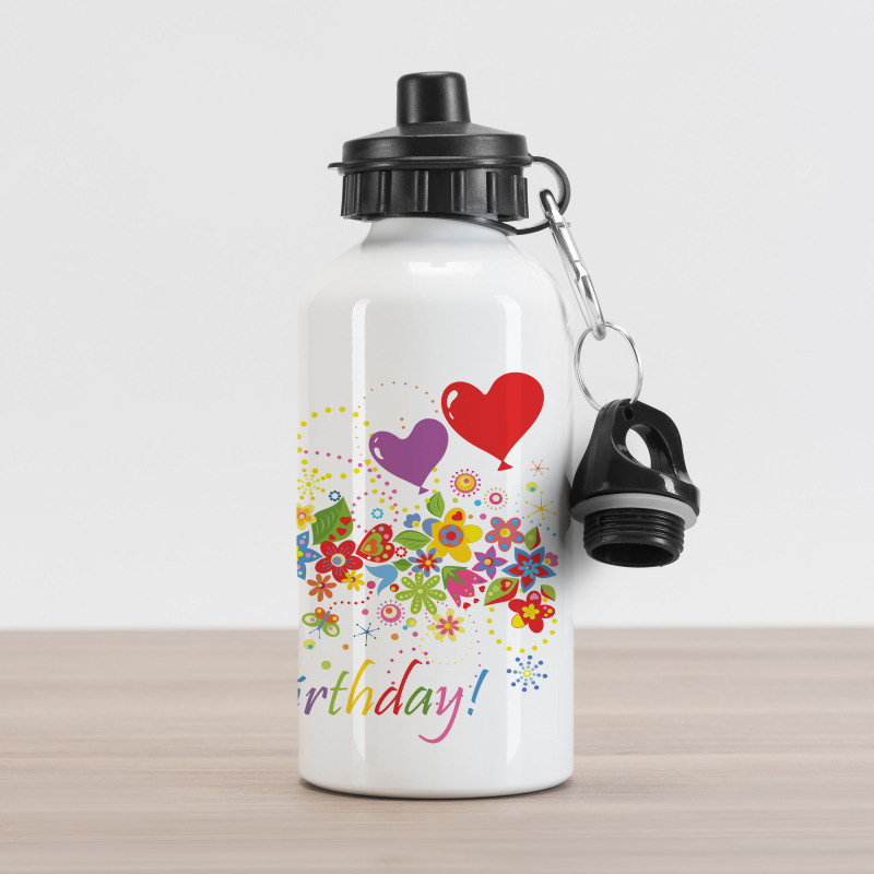 Colorful Meadow Flourish Aluminum Water Bottle