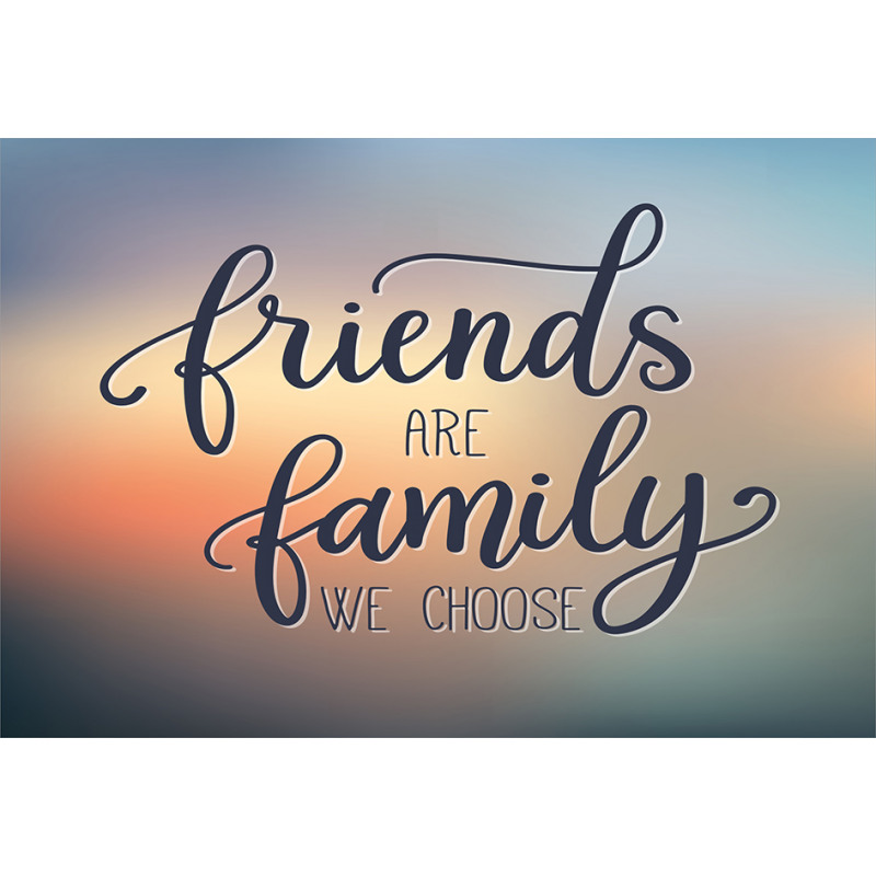 Friends are Family BFF Aluminum Water Bottle