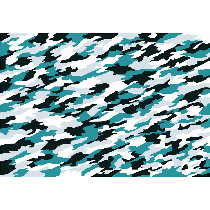 Aquatic Camouflage Tile Aluminum Water Bottle