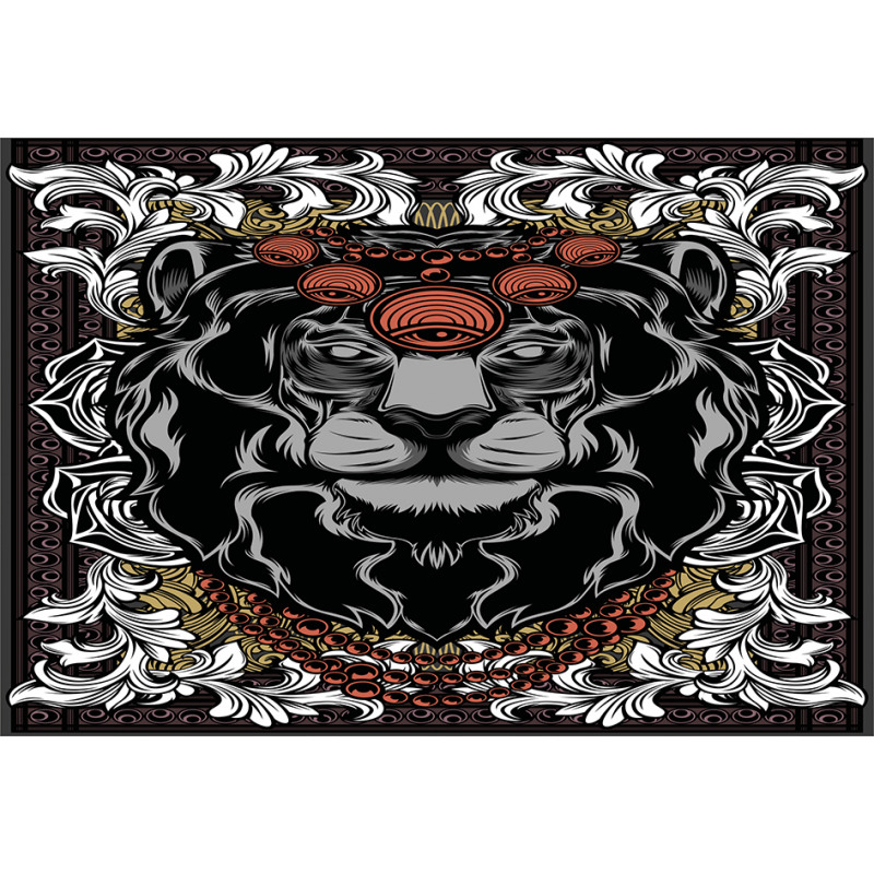 Jungle Emperor Lion Frame Aluminum Water Bottle